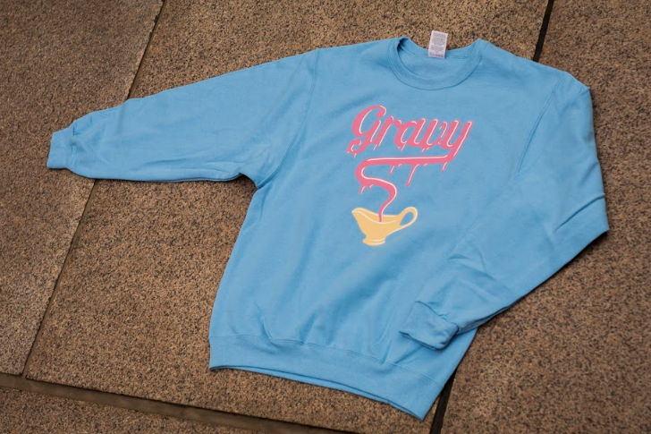 Gravy Boat Crewneck Sweatshirt (Baby Blue/Pink)