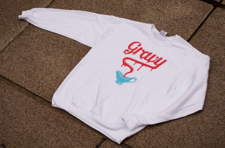 Gravy Boat Crewneck Sweatshirt (White/Red)